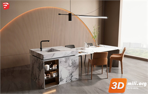 Kitchen island Skp Files